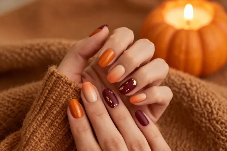35 Thanksgiving Nail Ideas 2026 – Warm, Elegant & Cozy Fall Nails: Festive Fingertips